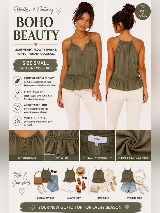 Philosophy Tops - Philosophy Sage Green Sleeveless